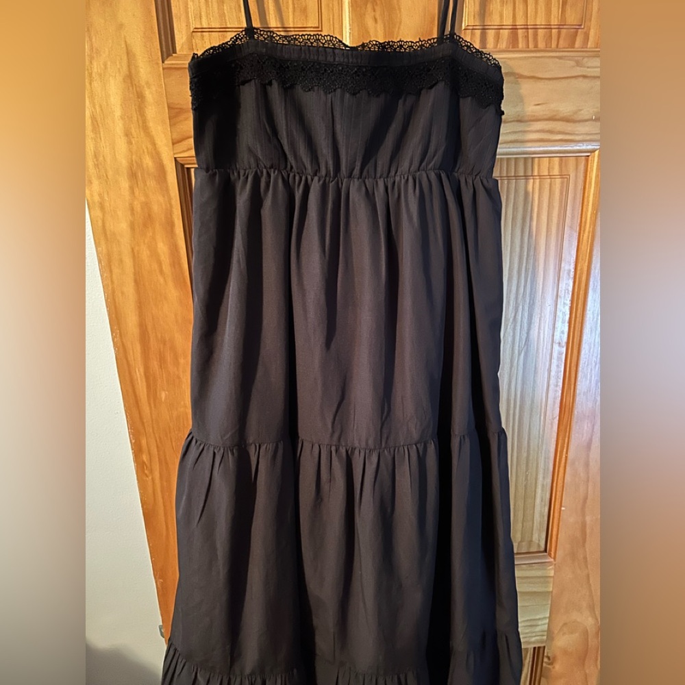 Zara poplin maxi dress cotton